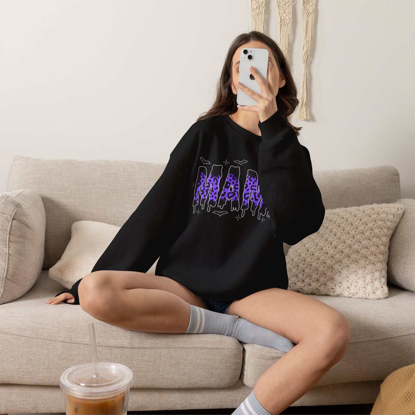 MAMA Sweatshirt - MAMA Halloween Shirt - MAMA Halloween T-shirt - Halloween Costume - Gifts for mom - Gifts for grandma - Halloween apparel