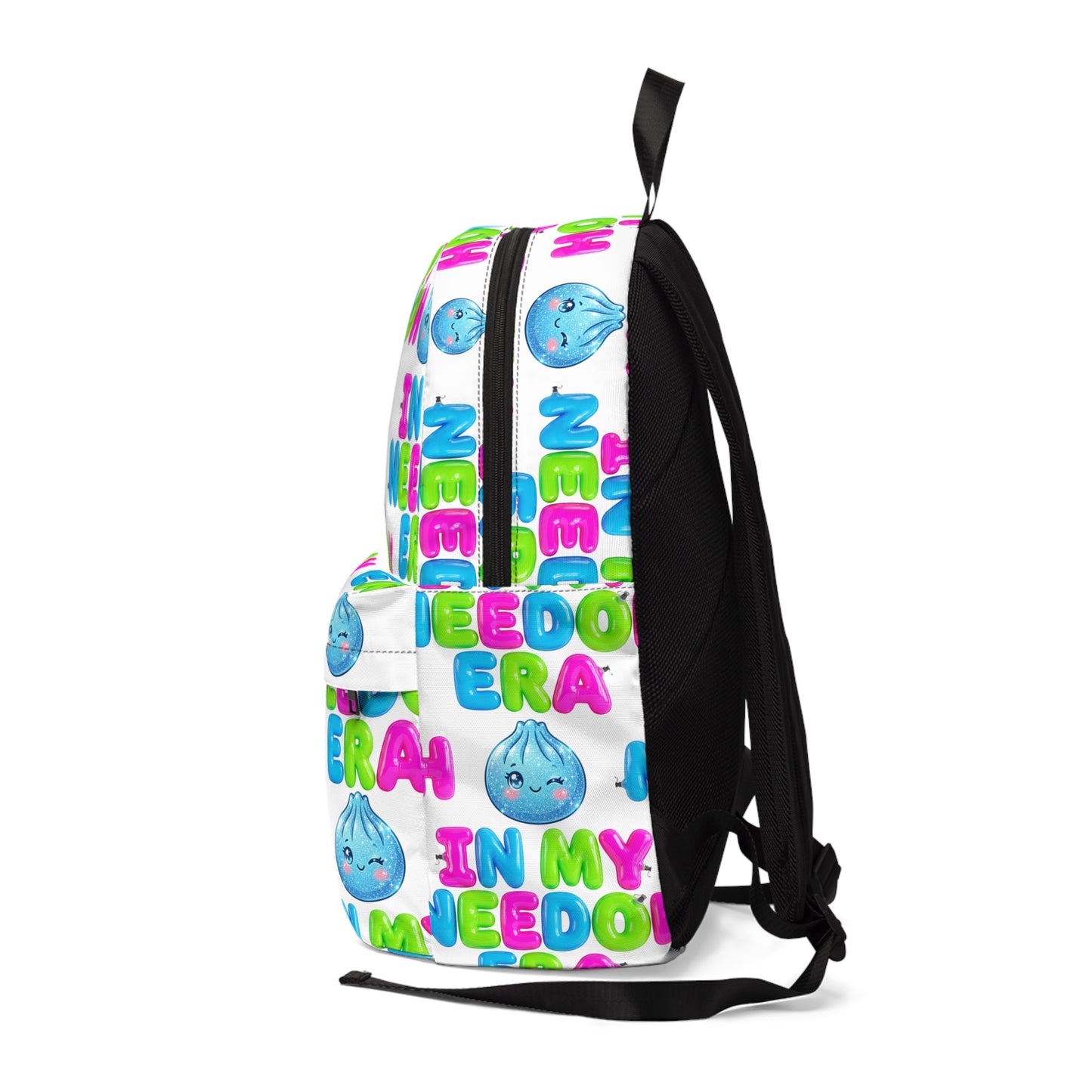 Backpack — "In My Needoh Era" Colorful Cute Emoji Pattern School Bag