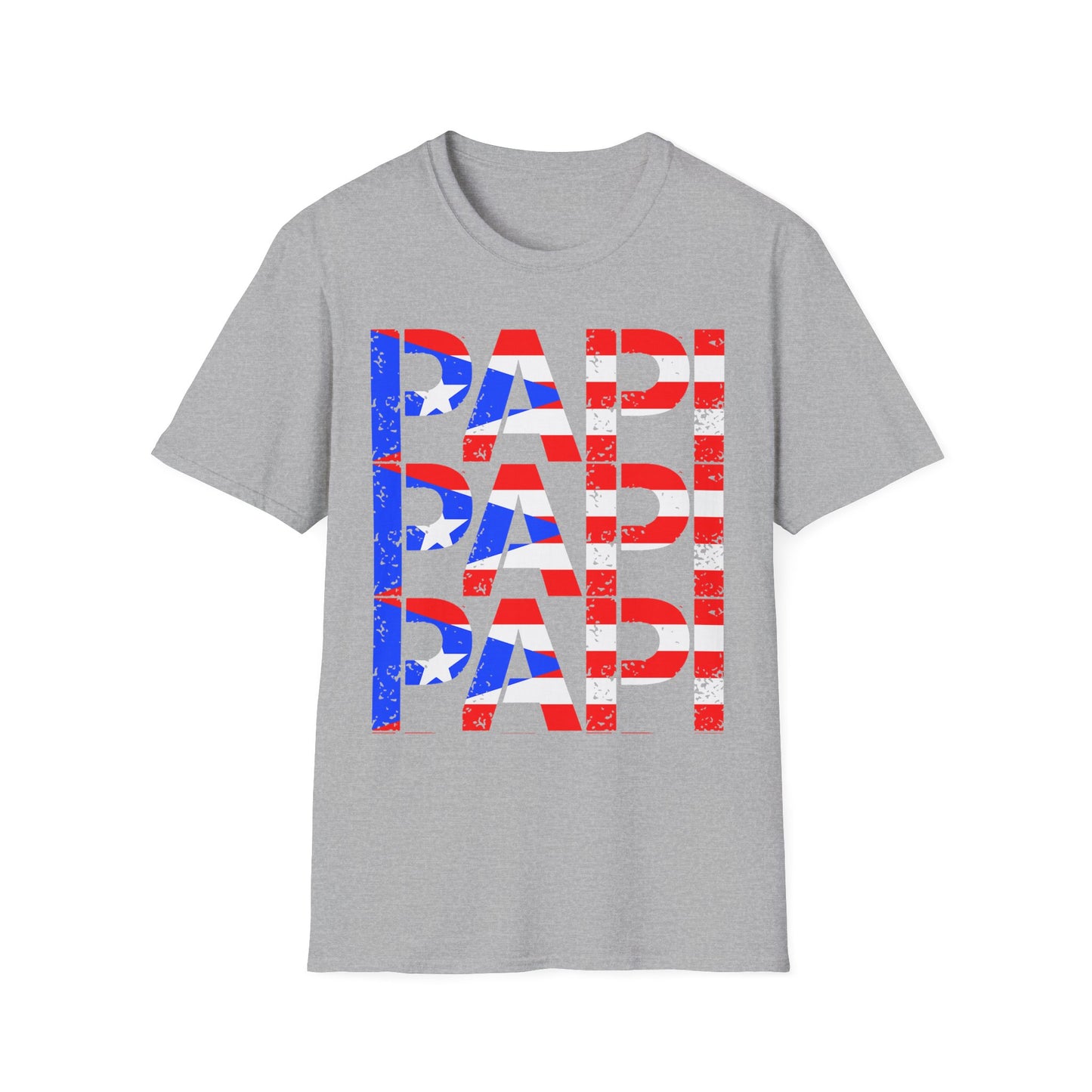 Papi Graphic Tee — Puerto Rican Flag Patriotic Father's Day Shirt