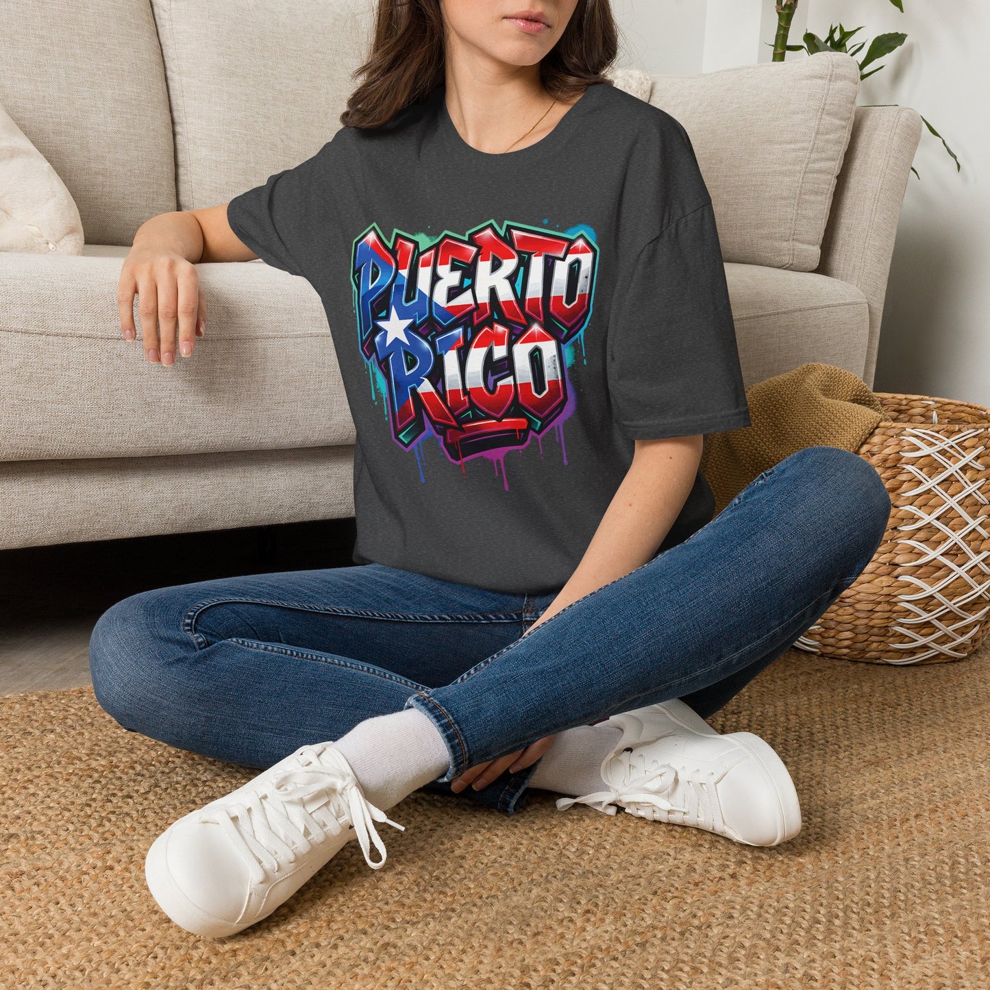 Puerto Rico Graffiti T-Shirt — Bold Puerto Rico Flag Street Art Tee