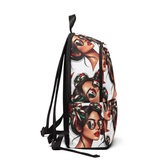 Mexico Retro Sunglasses Girl Backpack – Trendy Printed Fashion Backpack