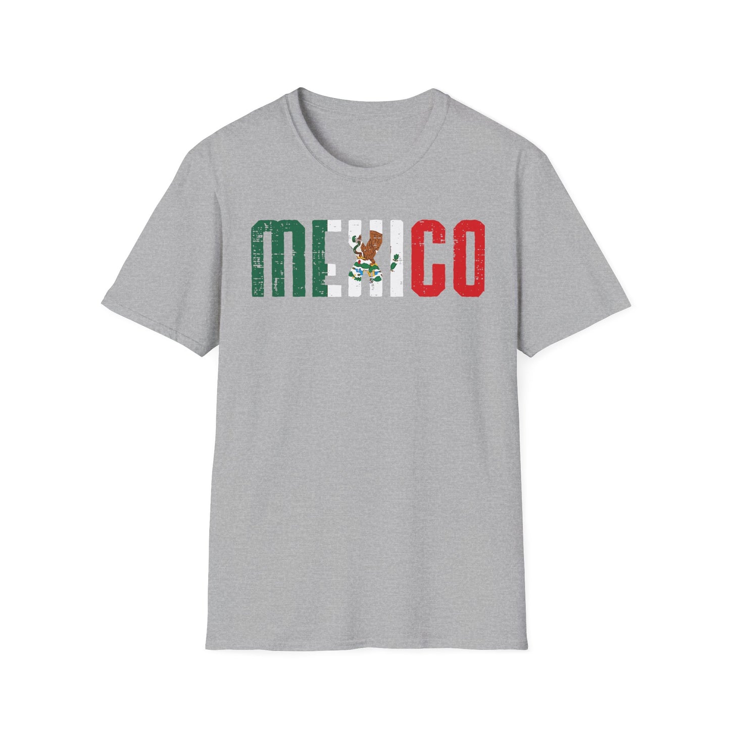 Mexico Flag Text T-Shirt — Vintage Mexican Pride Tee