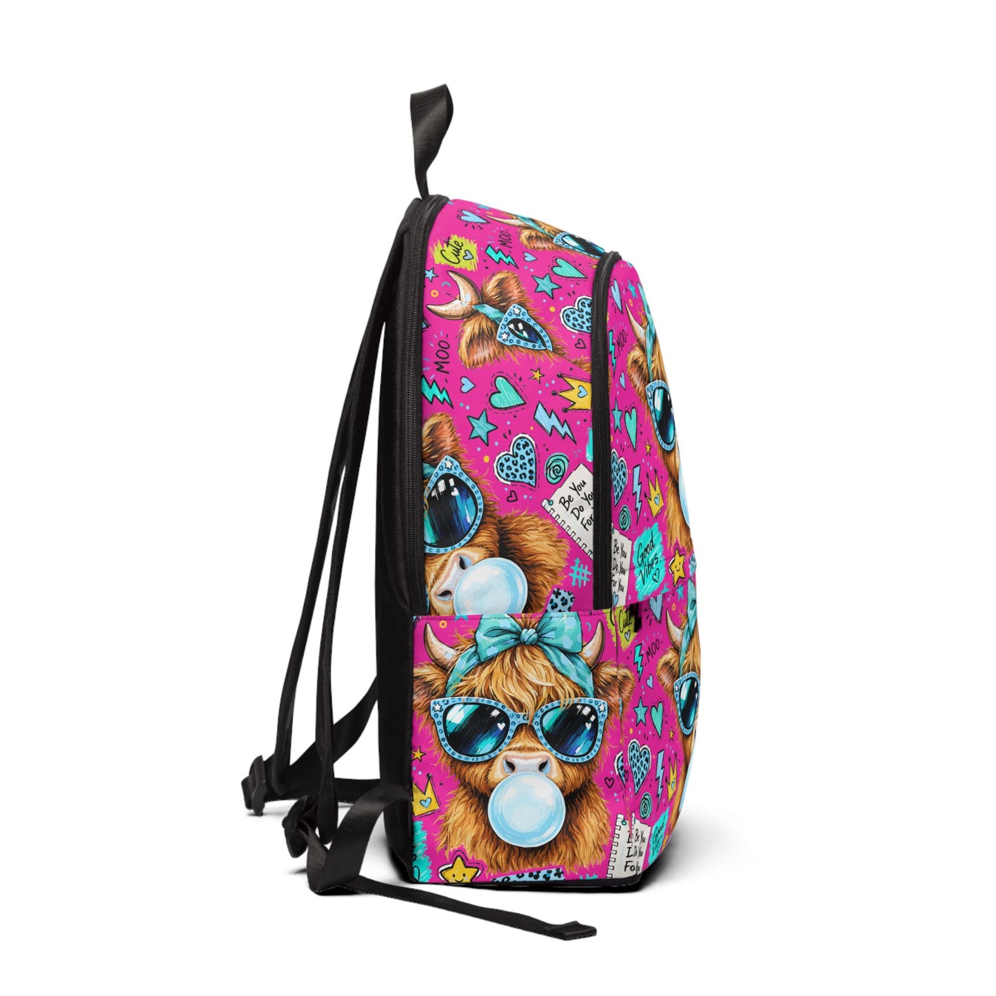 Bubblegum Alpaca Backpack — Cute Pink Animal Print School Bag