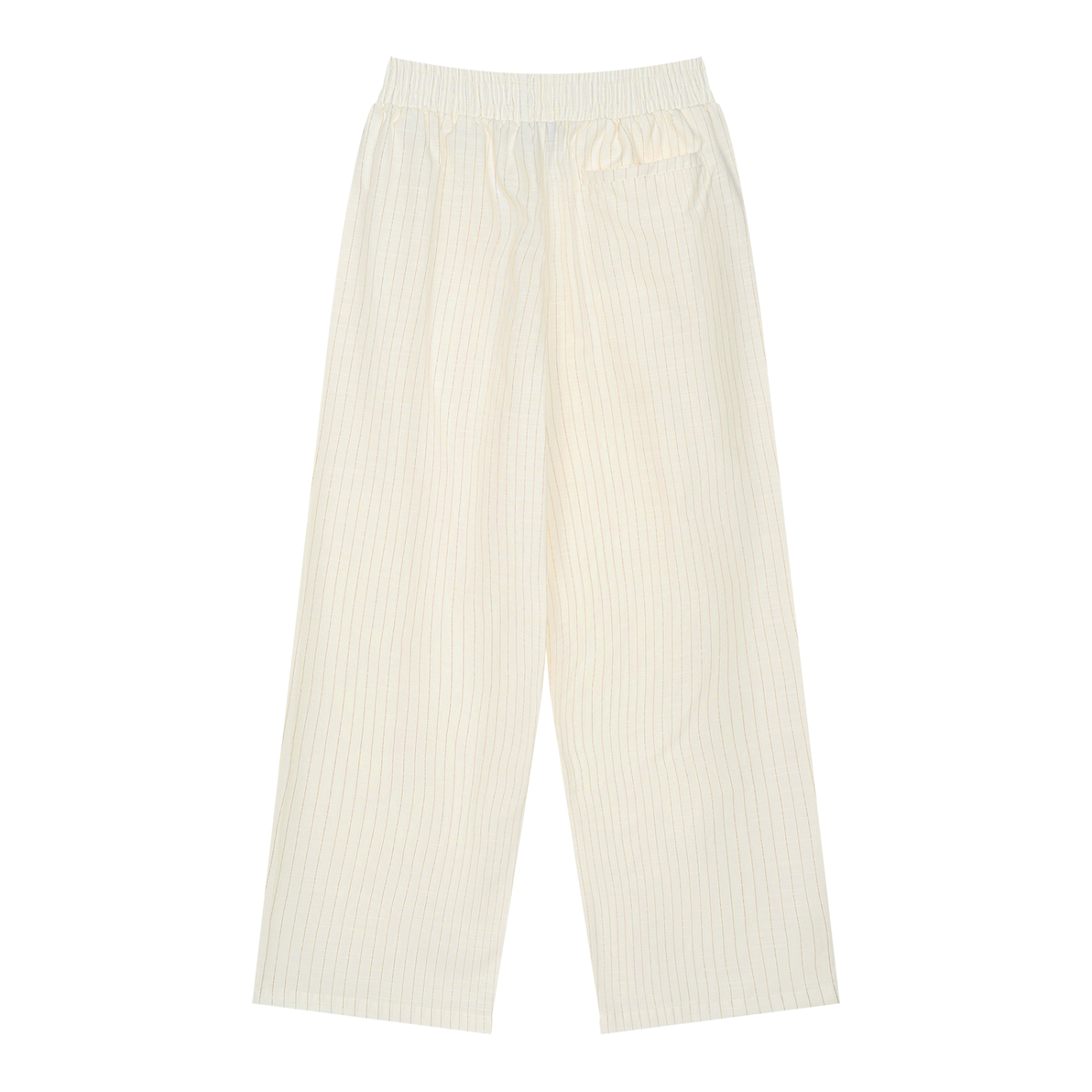 Unisex Striped Pleated Pants