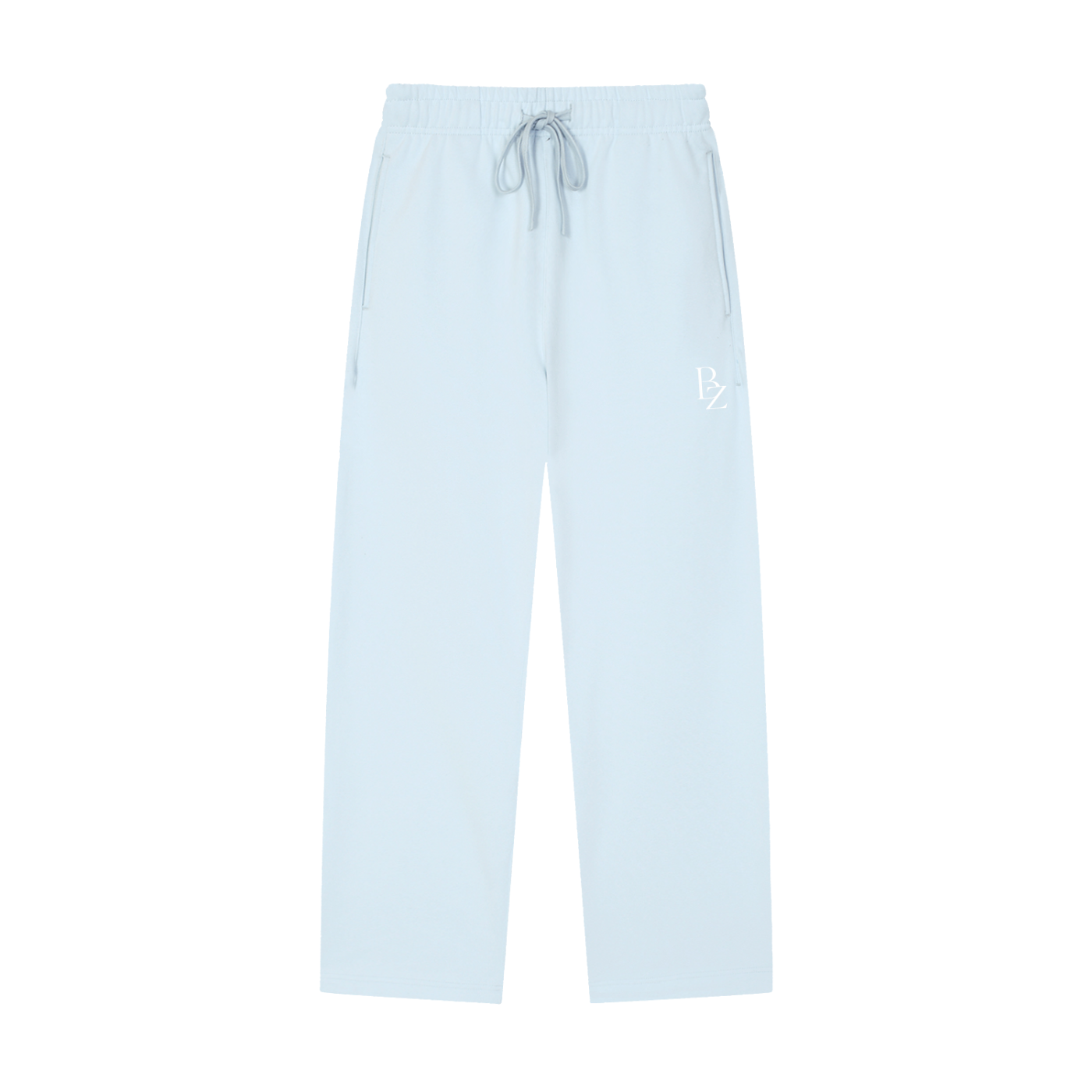 Solid Color Straight-Leg Sweatpants