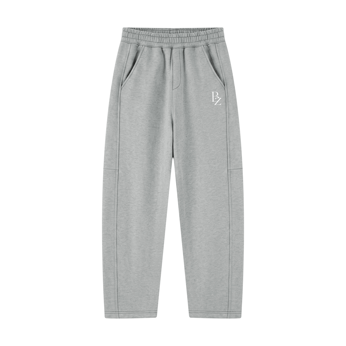 Unisex Tapered Straight Hem Sweatpants