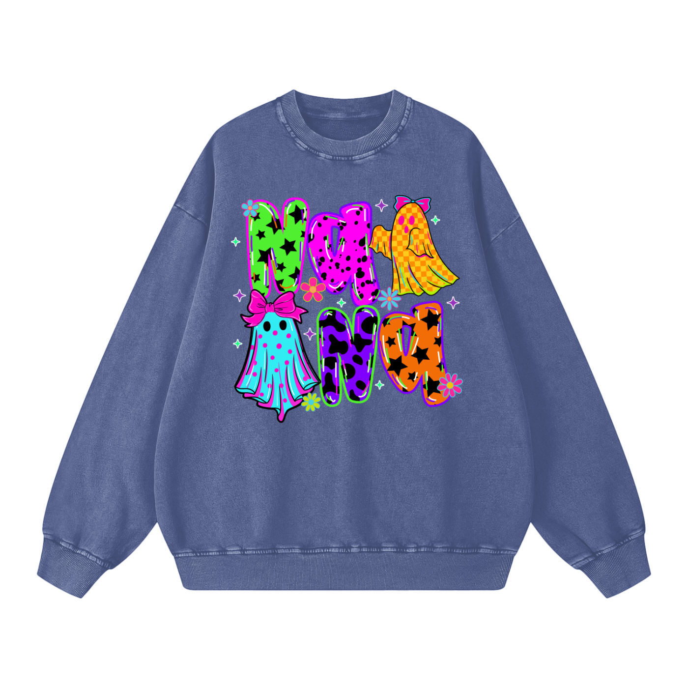 Nana Halloween Oversized Sweatshirt- Halloween Sweatshirt - Neon Ghost Sweatshirt - Gifts for Nana - Gifts for her - Funny Sweater