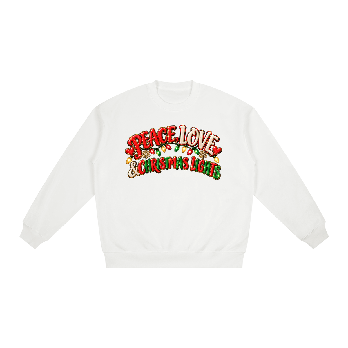 Oversized Drop Shoulder Crewneck Sweatshirt