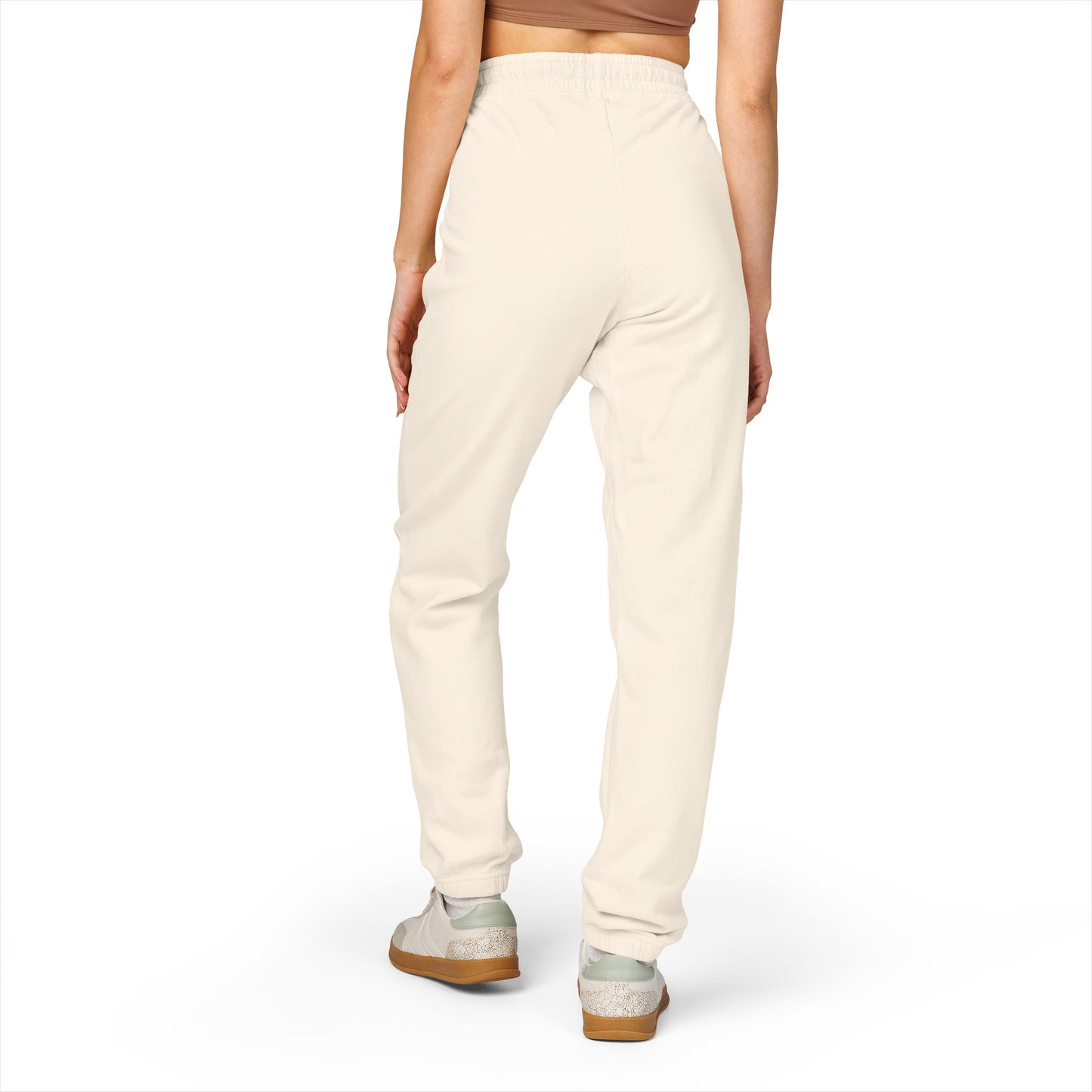 Good vibes only - Fleece Sweatpants with Vertical Script Logo