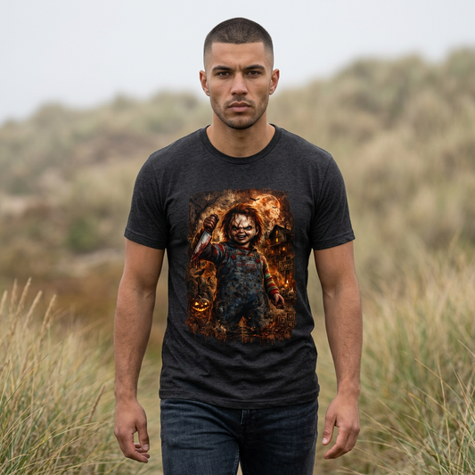 Chucky Horror Movie T-Shirt — Vintage Pumpkin Patch Halloween Tee