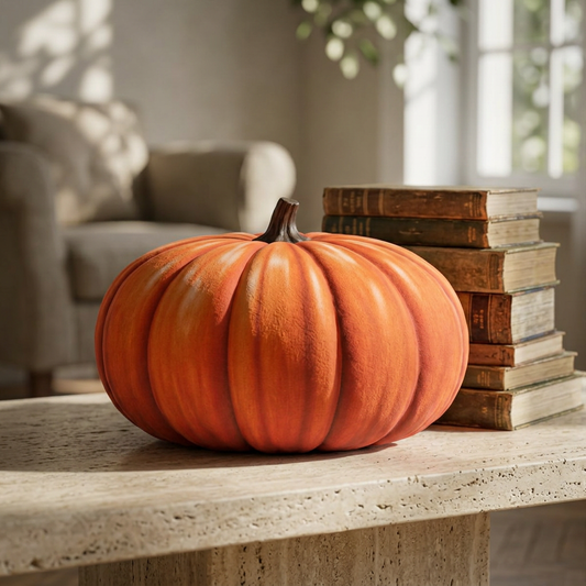 Pumpkin Shaped Pillow — Decorative Fall Pumpkin Cushion for Autumn & Halloween