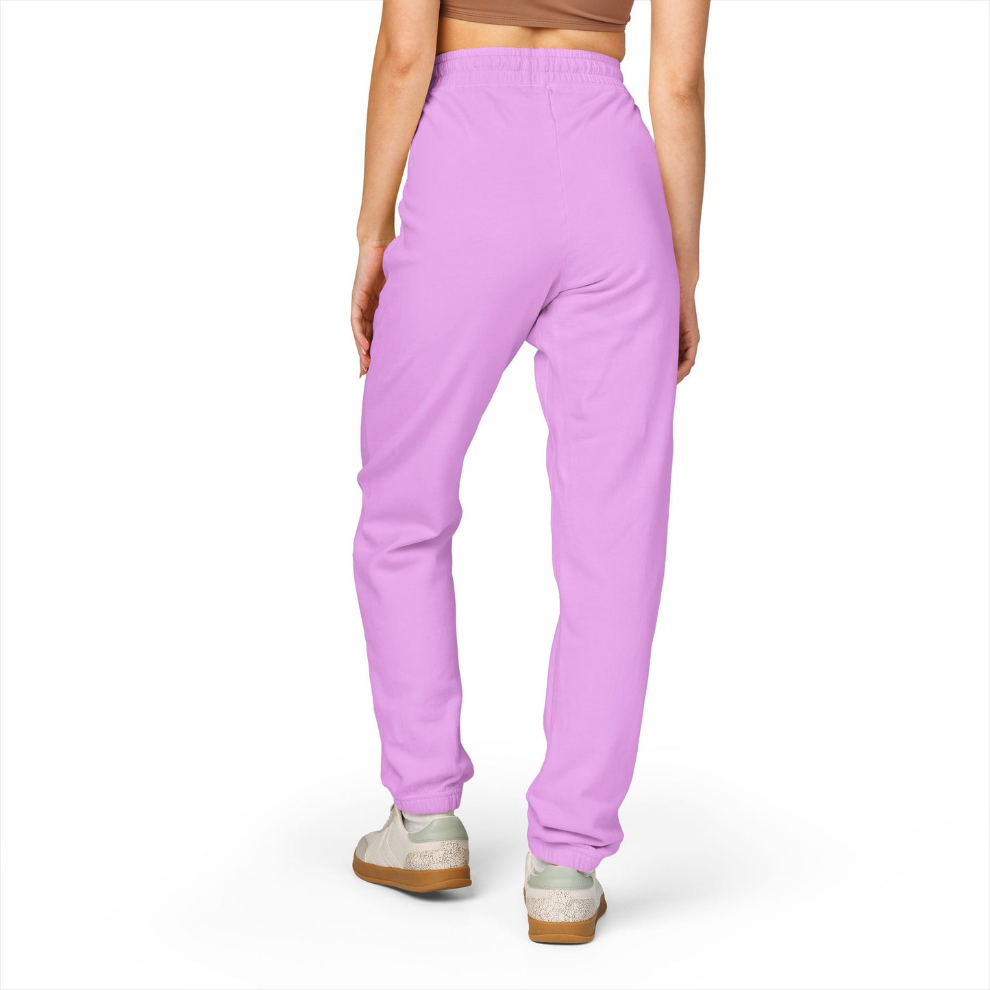 Good vibes only - Fleece Sweatpants with Vertical Script Logo