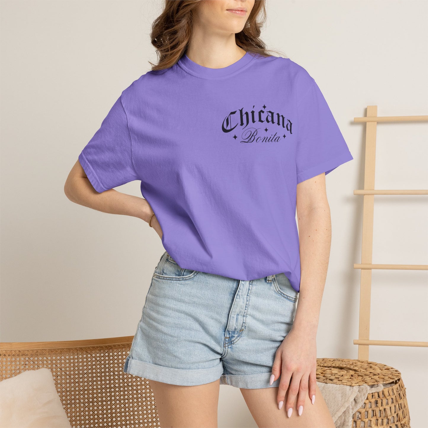 Chicana Bonita Tee — “With A Big Ass Heart” Graphic T‑Shirt