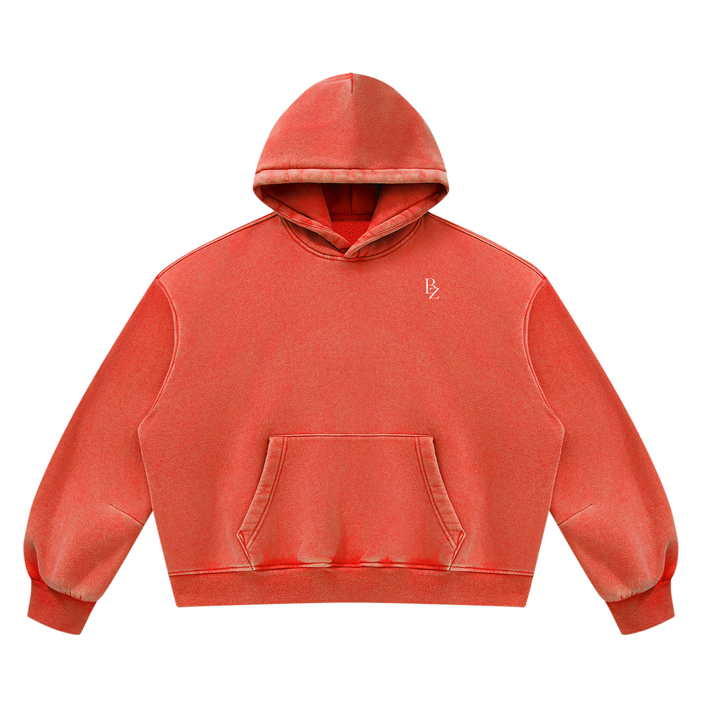 Unisex Vintage Wash Boxy Fleece Hoodie