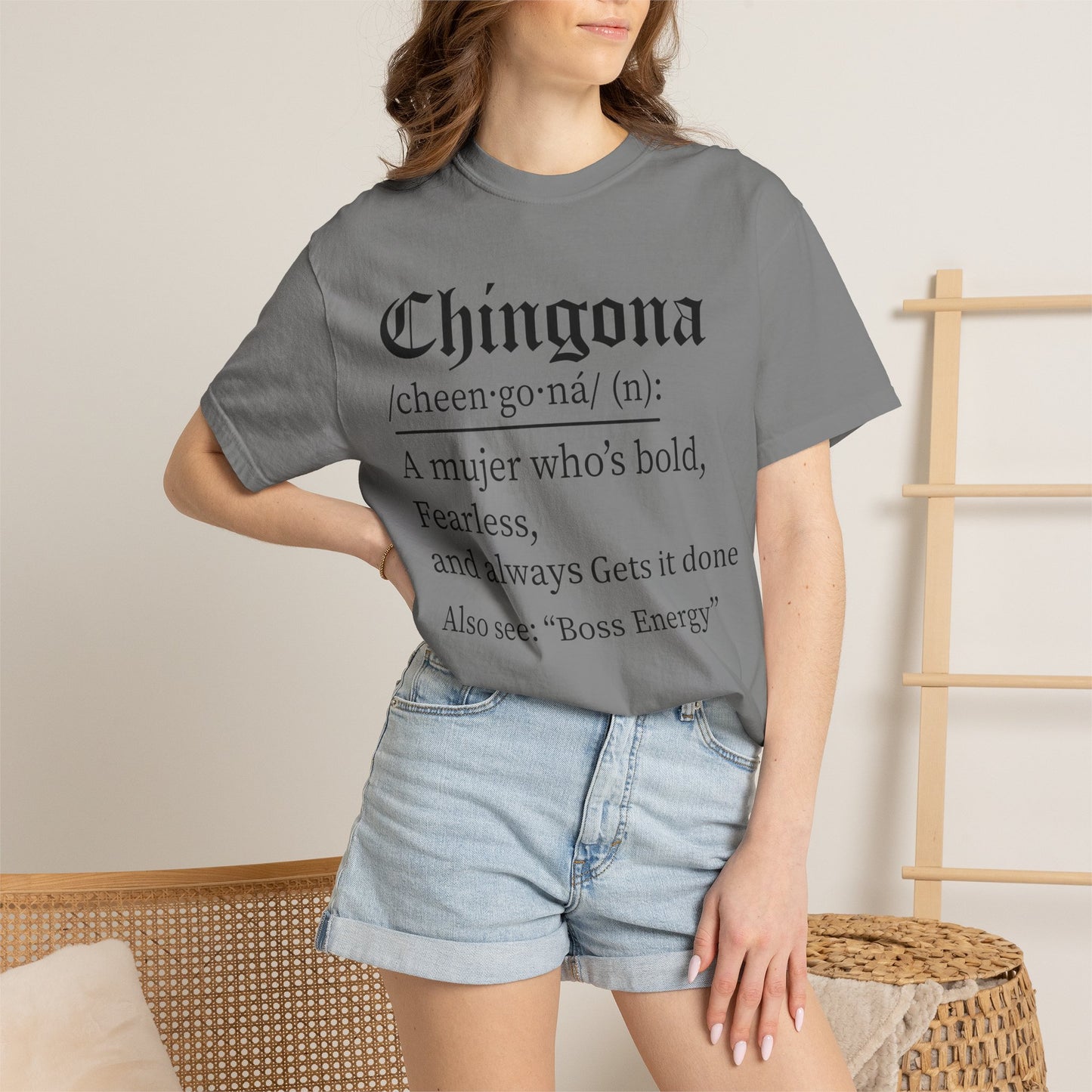 Chingona - Latina - Unisex Garment-Dyed T-shirt