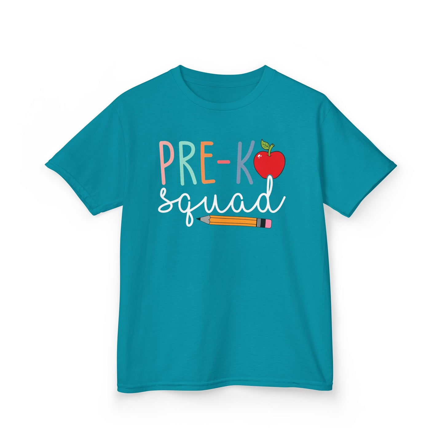 Pre-K Squad Kids T-Shirt — Cute Back-to-School Apple & Pencil Tee