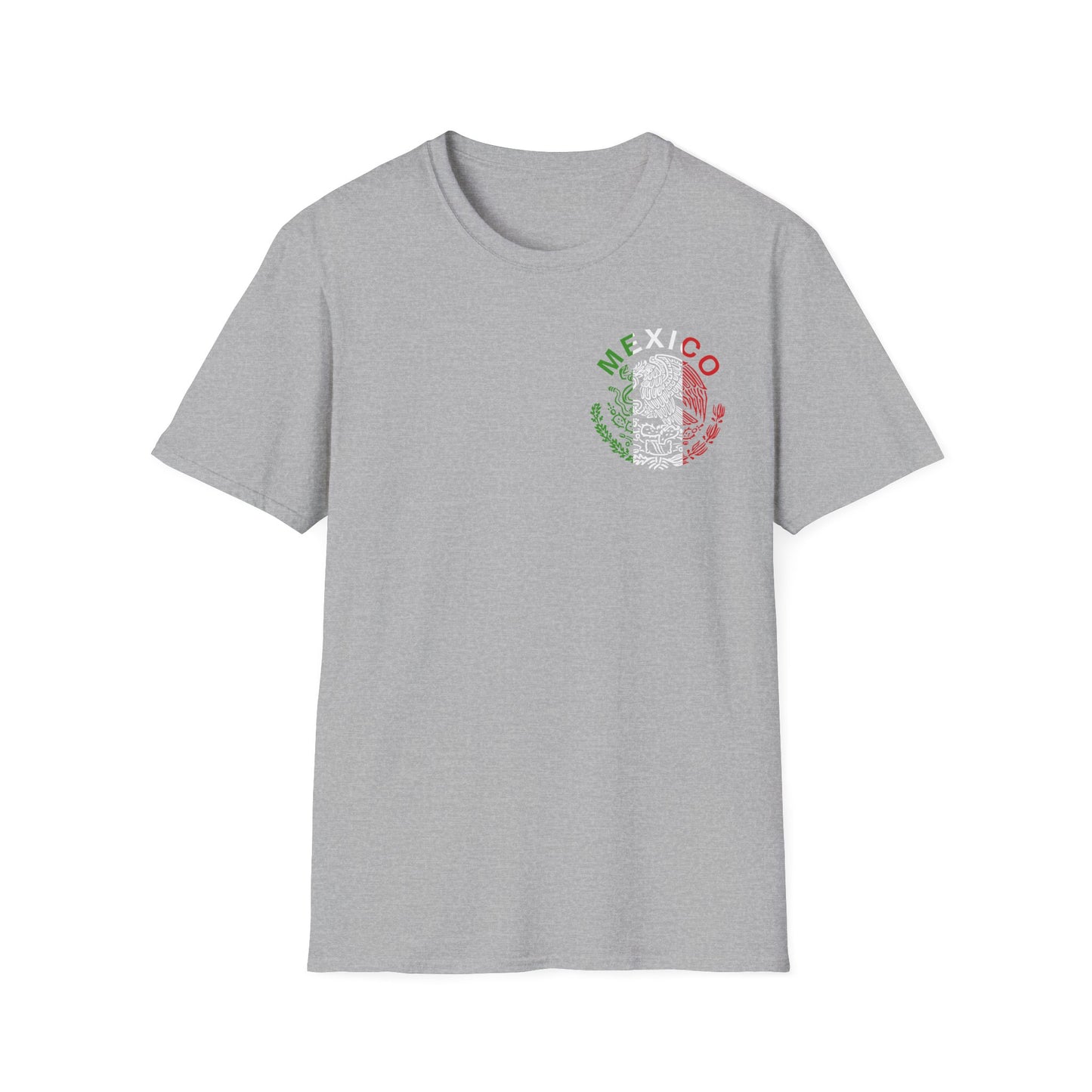 Mexico Crest T-Shirt — Mexican Flag Eagle Skull Graphic Tee