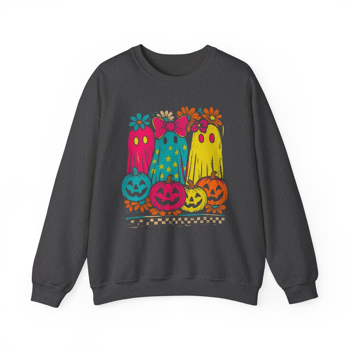 Halloween Ghost Sweatshirt — Pumpkin & Ghosts - Halloween Sweatshirt - Halloween Costumes - Halloween Shirt