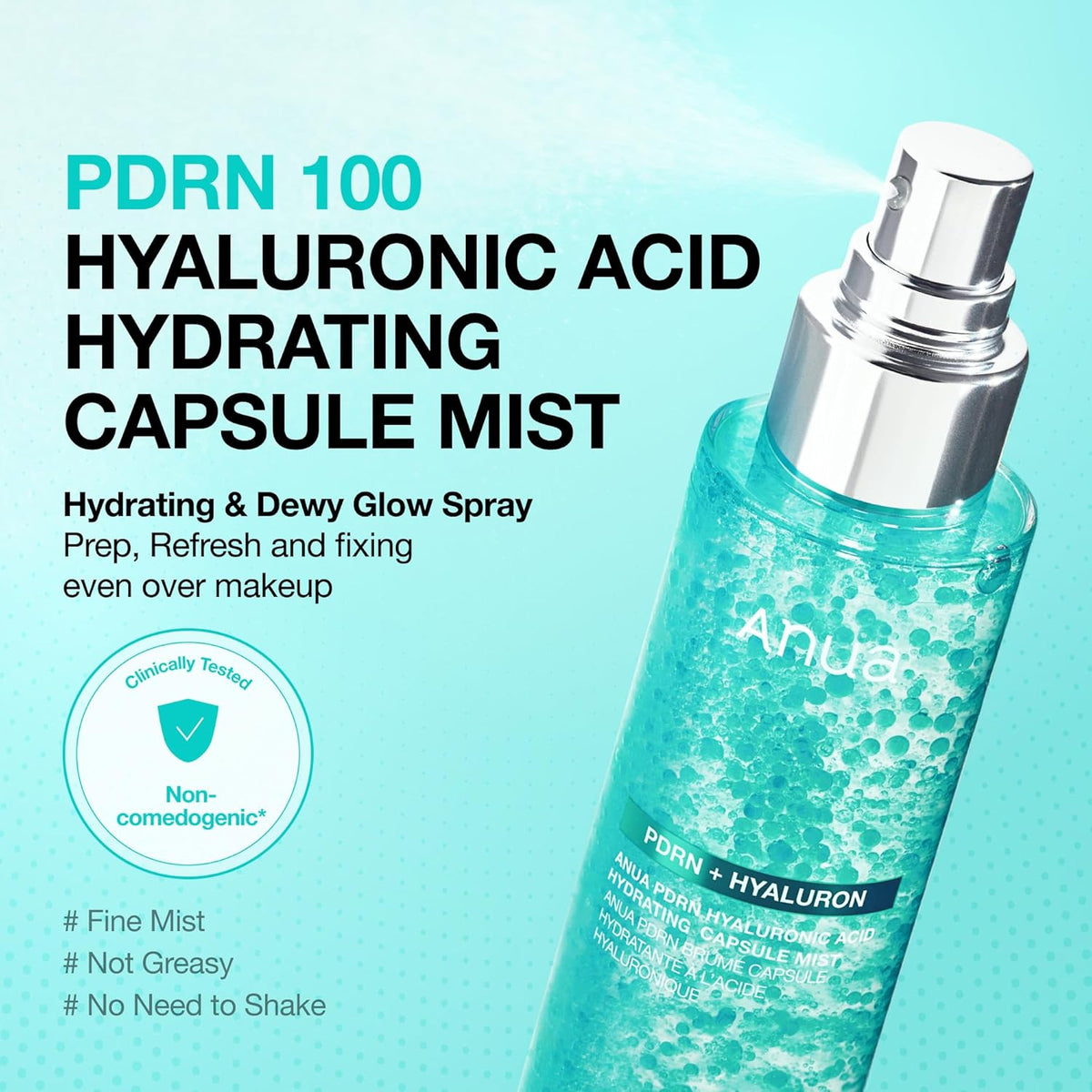 PDRN Collagen Glow Facial Serum Spray, 3.38 Fl Oz
