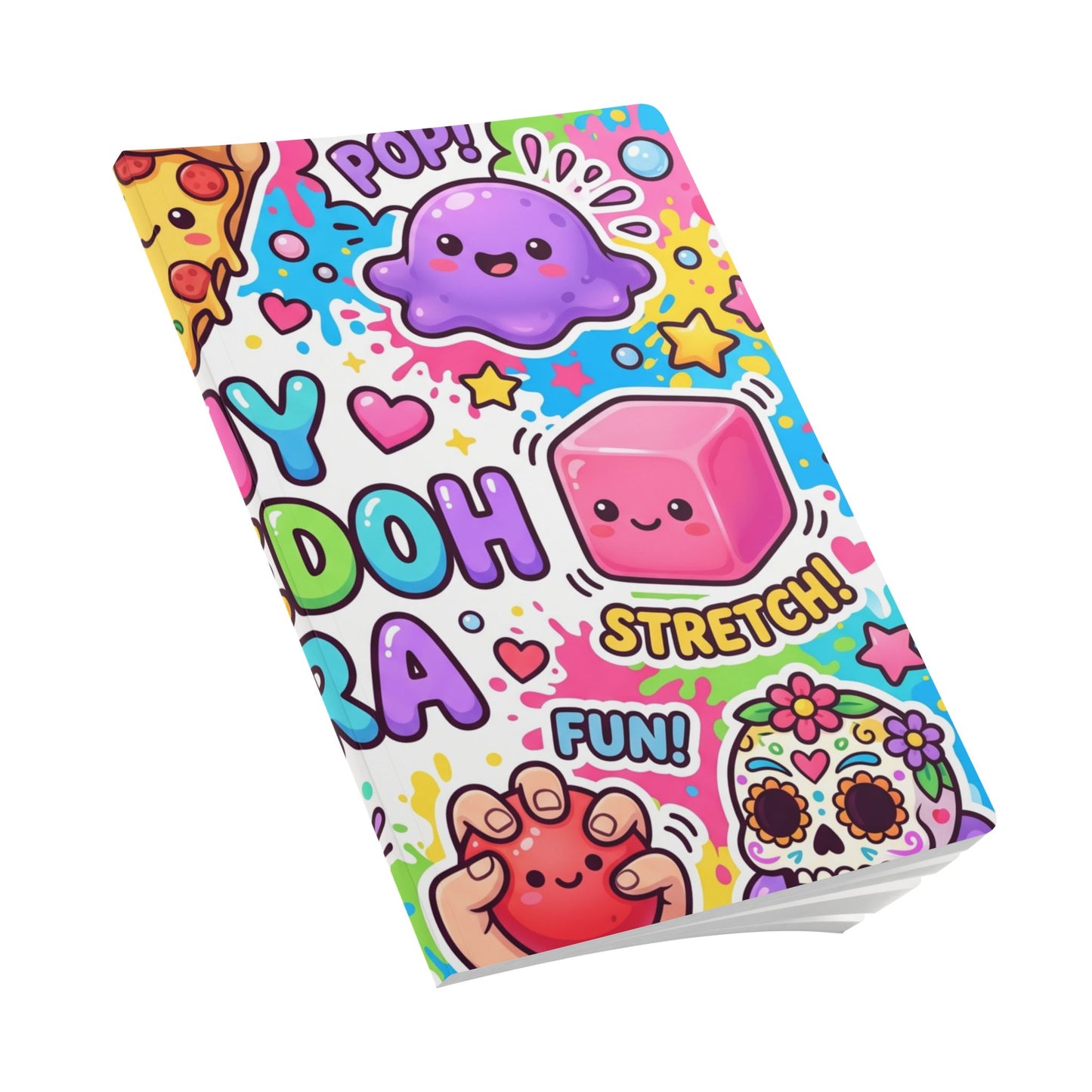 Kawaii Slime & Squish Softcover Journal — Cute Stretchy Toys Pattern