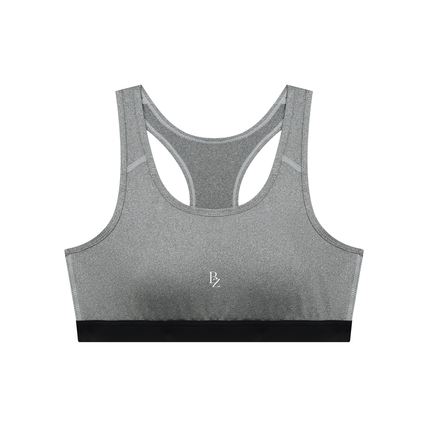 Women’s Backless Cropped Sports Bra – U-Neck Workout Top