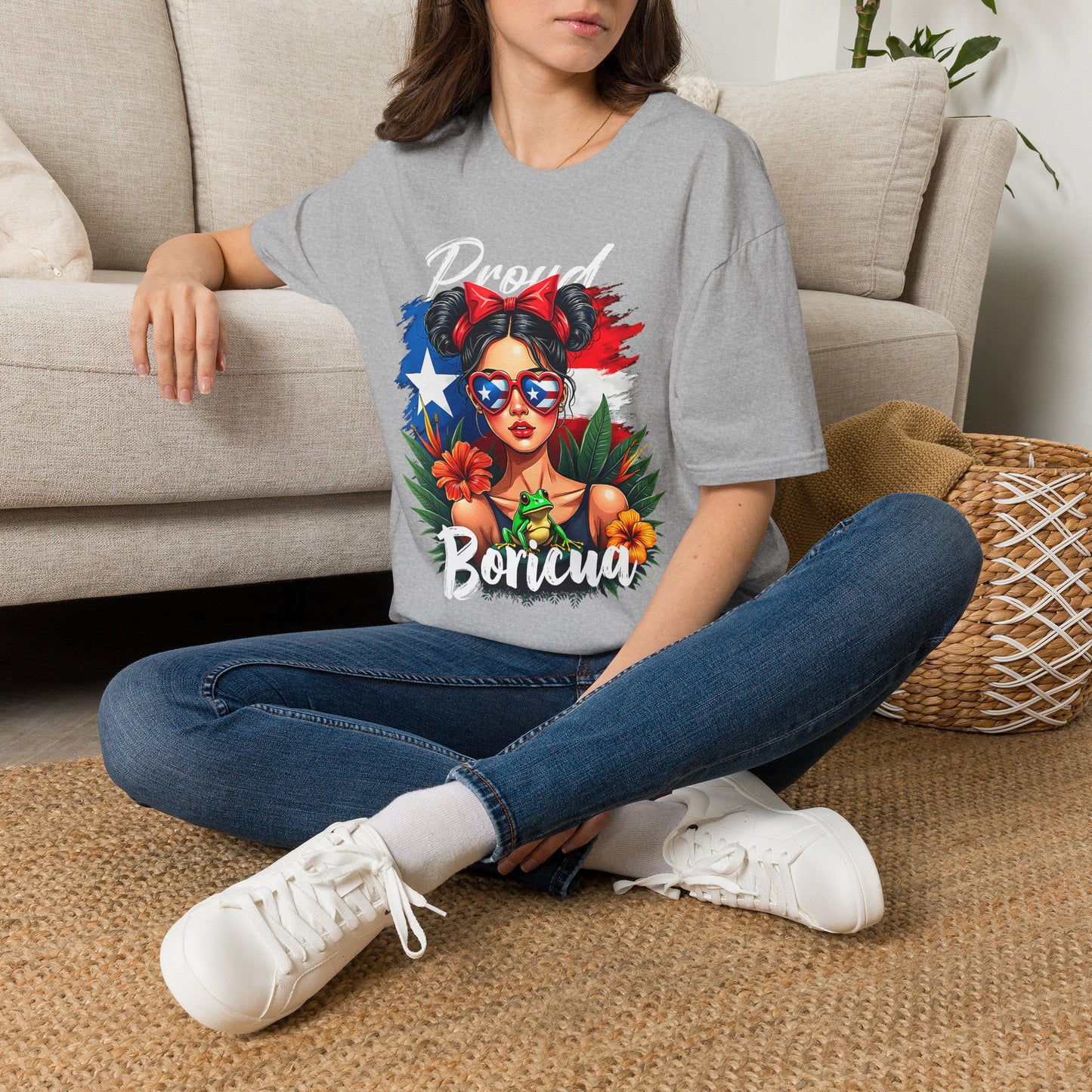Proud Boricua T-Shirt — Puerto Rican Flag Pop Art Tee