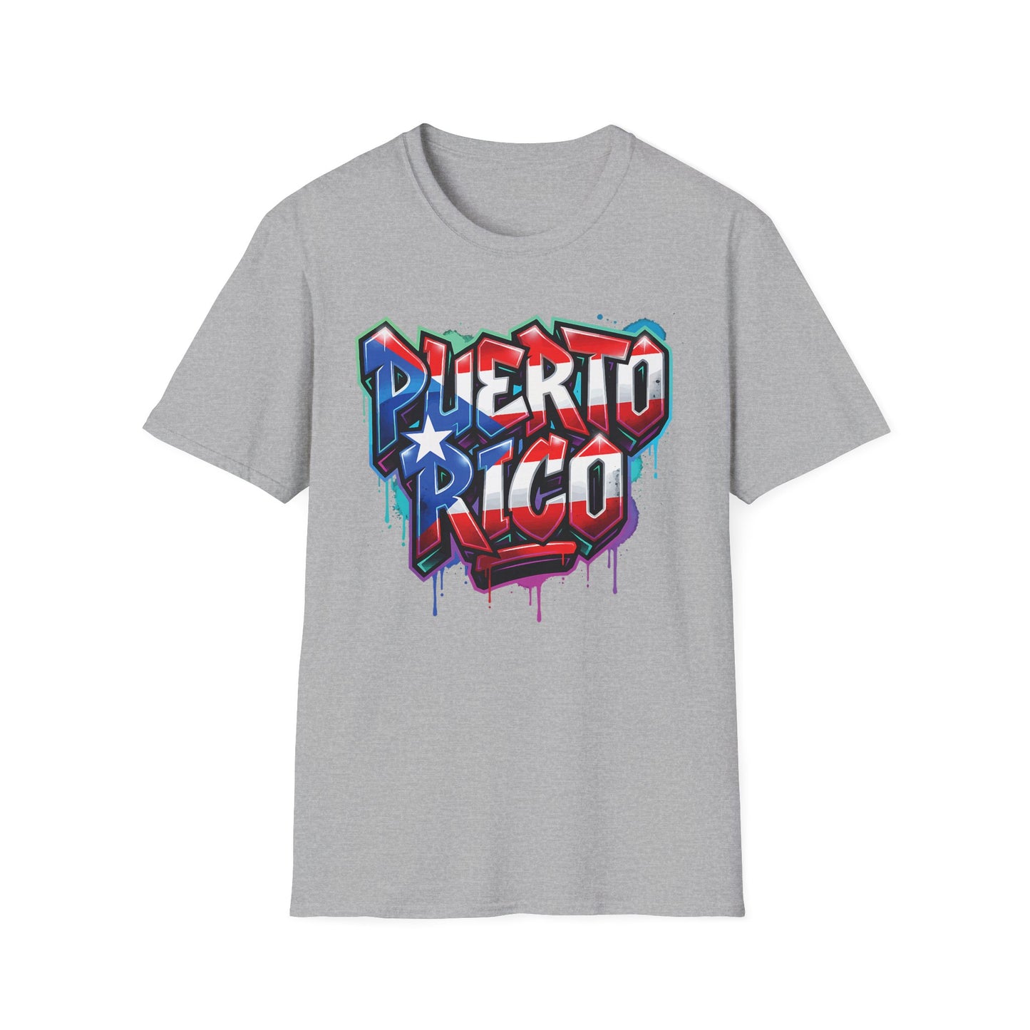 Puerto Rico Graffiti T-Shirt — Bold Puerto Rico Flag Street Art Tee
