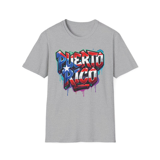 Puerto Rico Graffiti T-Shirt — Bold Puerto Rico Flag Street Art Tee