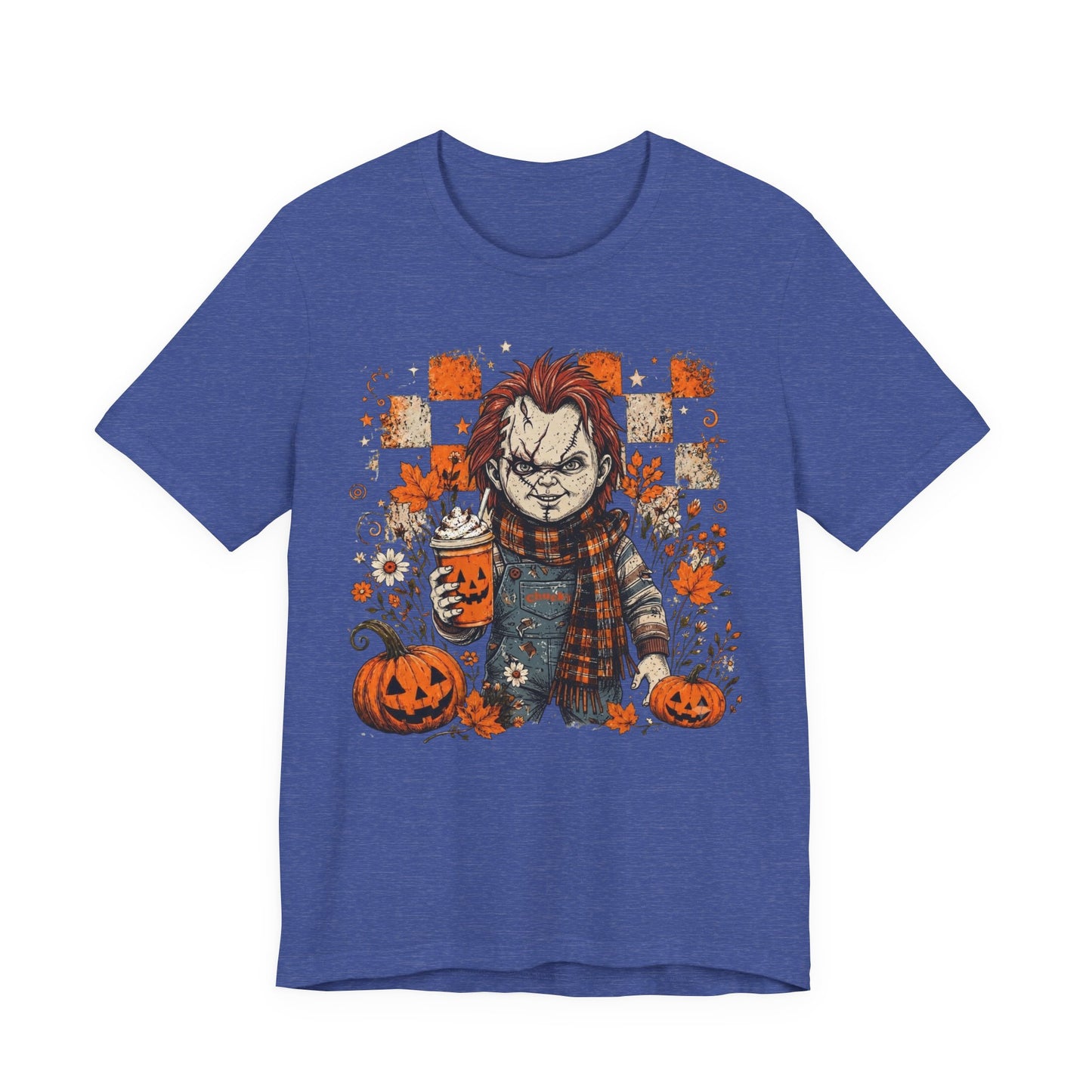 Horror Pumpkin Tee — Cute Scary Doll Halloween T-Shirt