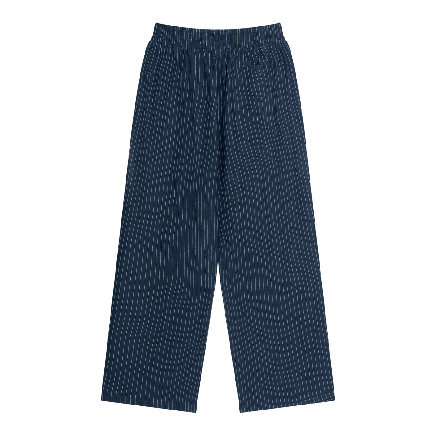 Unisex Striped Pleated Pants