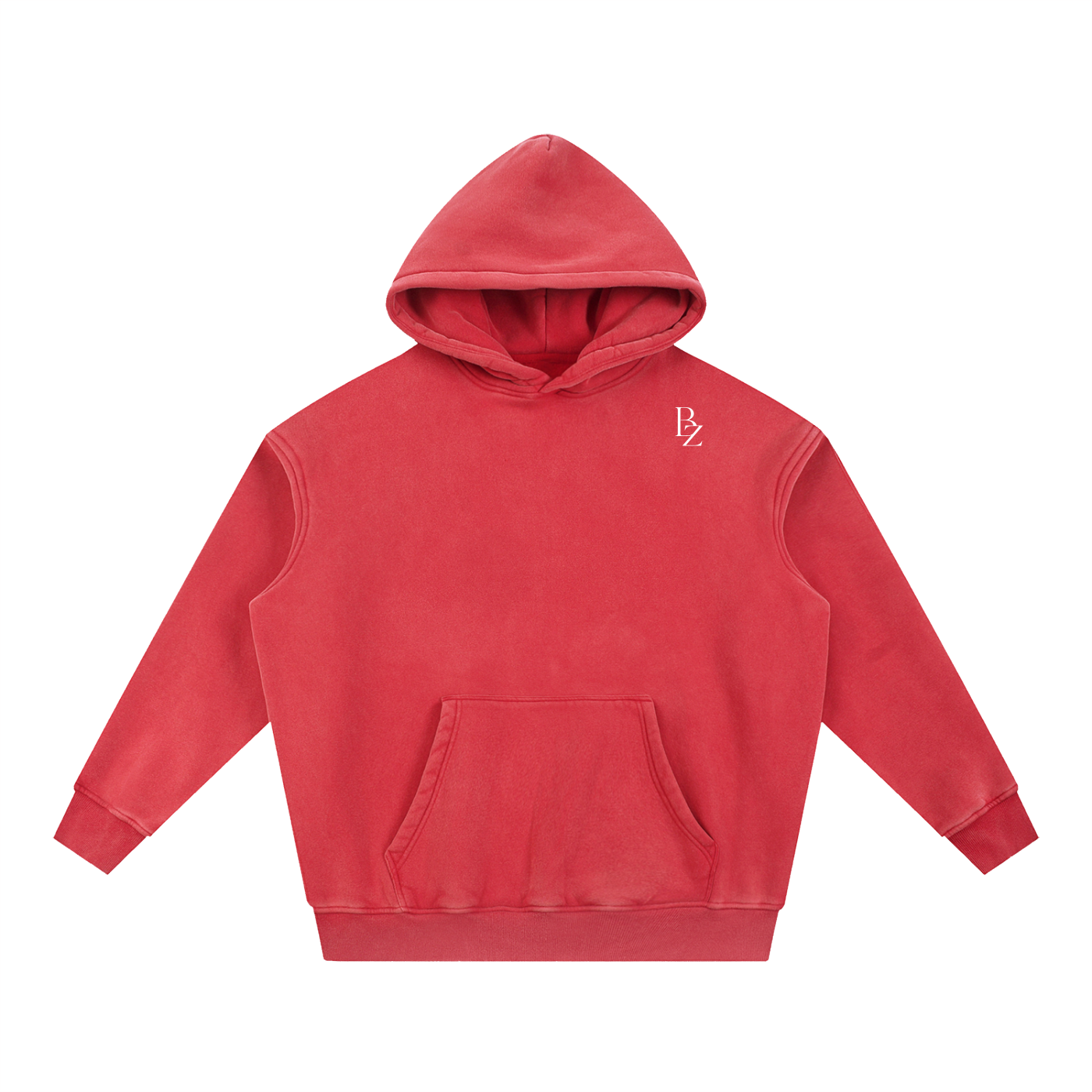 Snow Wash Oversized Fleece Hoodie – Vintage Unisex Streetwear Hoodie