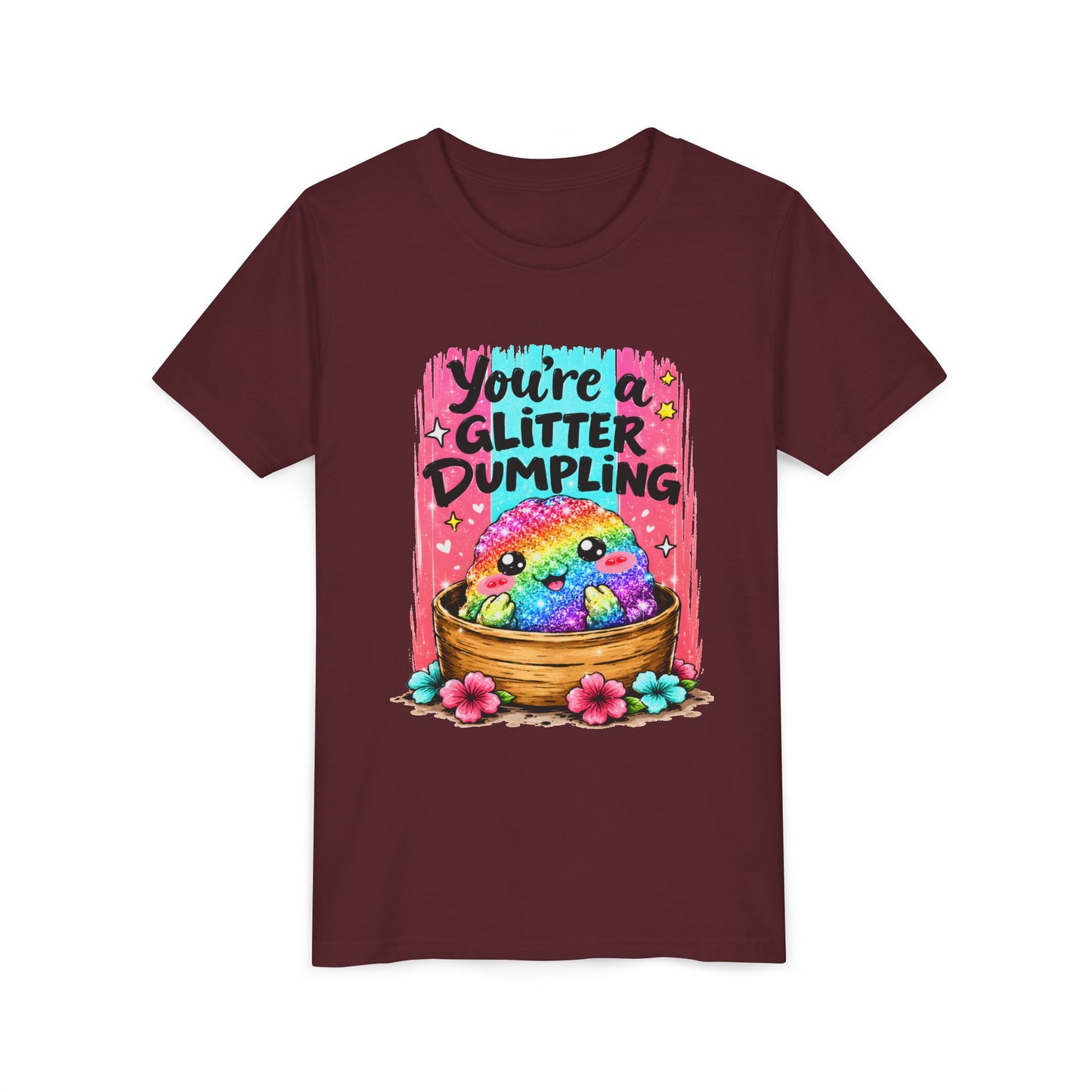 Kids T‑Shirt — "You're a Glitter Dumpling" Rainbow Dumpling Graphic Tee