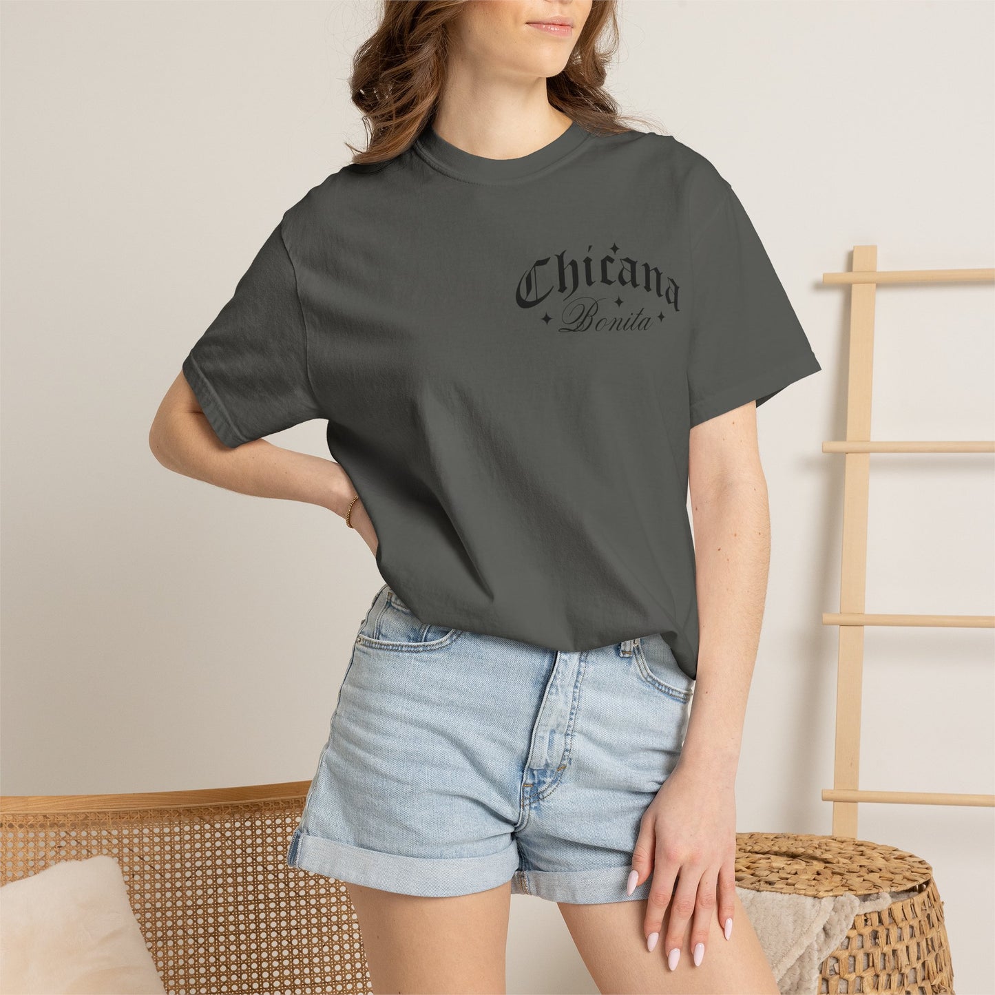 Chicana Bonita Tee — “With A Big Ass Heart” Graphic T‑Shirt