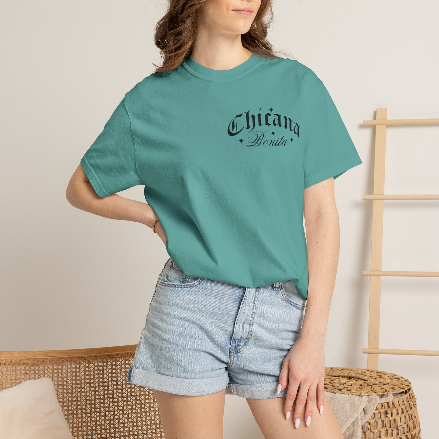 Chicana Bonita Tee — “With A Big Ass Heart” Graphic T‑Shirt