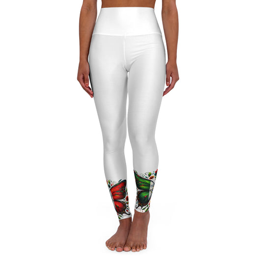 Mexico Butterfly High Waisted Yoga Leggings (AOP)