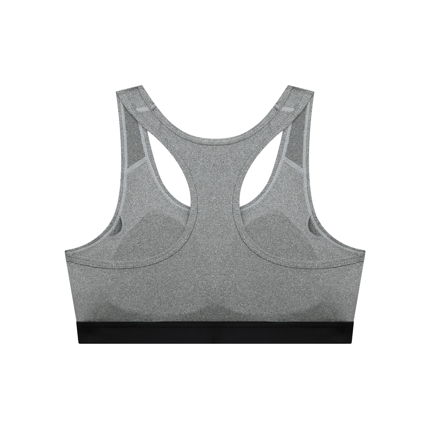 Women’s Backless Cropped Sports Bra – U-Neck Workout Top