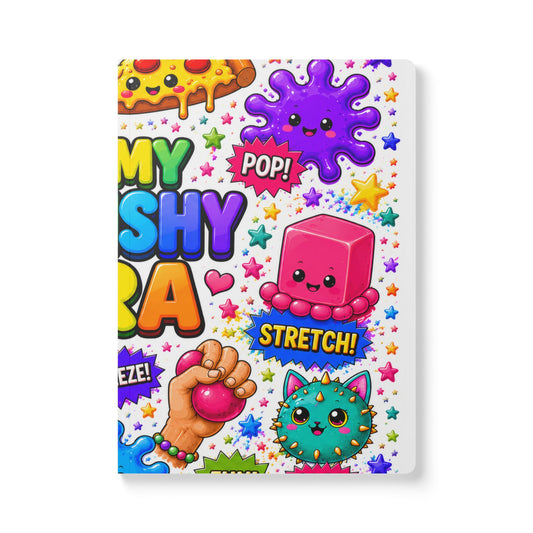 Kawaii Squishy Toys Softcover Journal — “I’m In My Squishy Era” Cute Sticker-Style Notebook