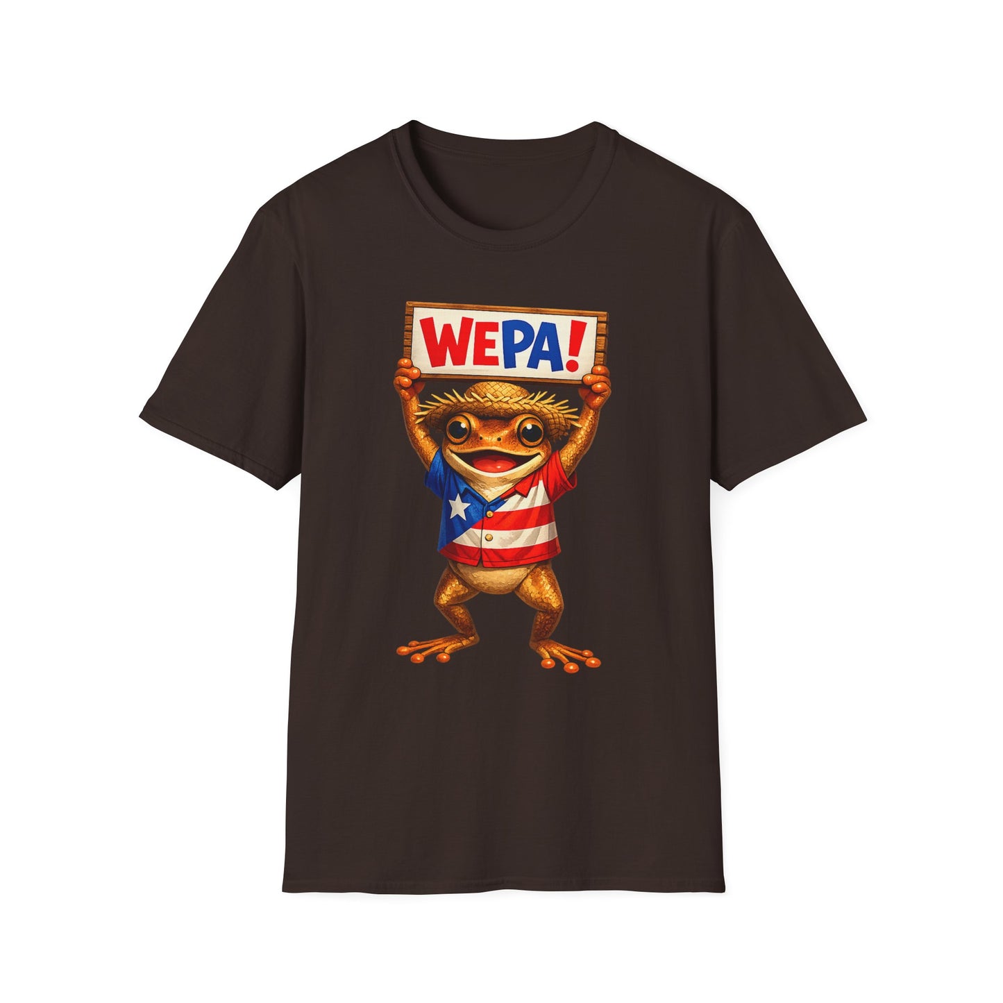WEPA! Frog T-Shirt — Cute Puerto Rican Pride Tee
