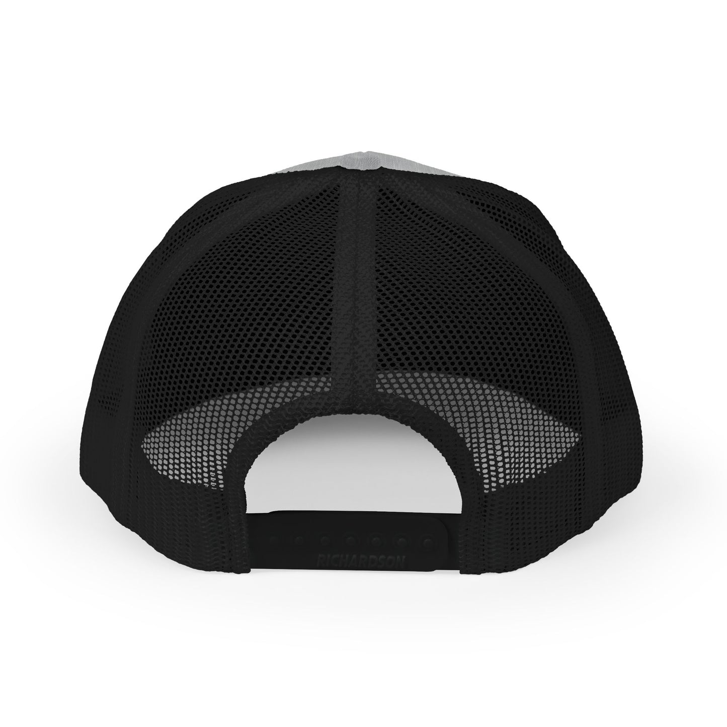 Embroidered 'BZ' Snapback Trucker Cap — Black Front White Mesh Hat