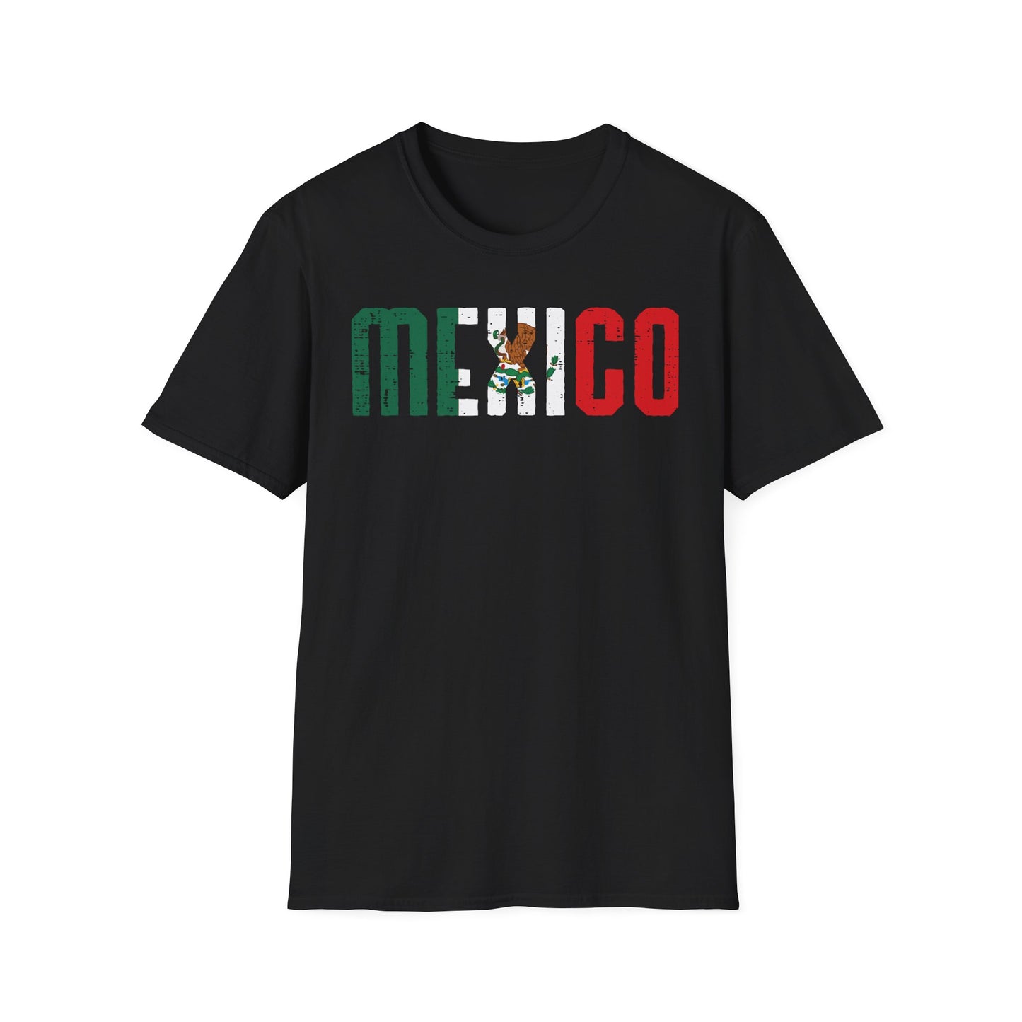 Mexico Flag Text T-Shirt — Vintage Mexican Pride Tee