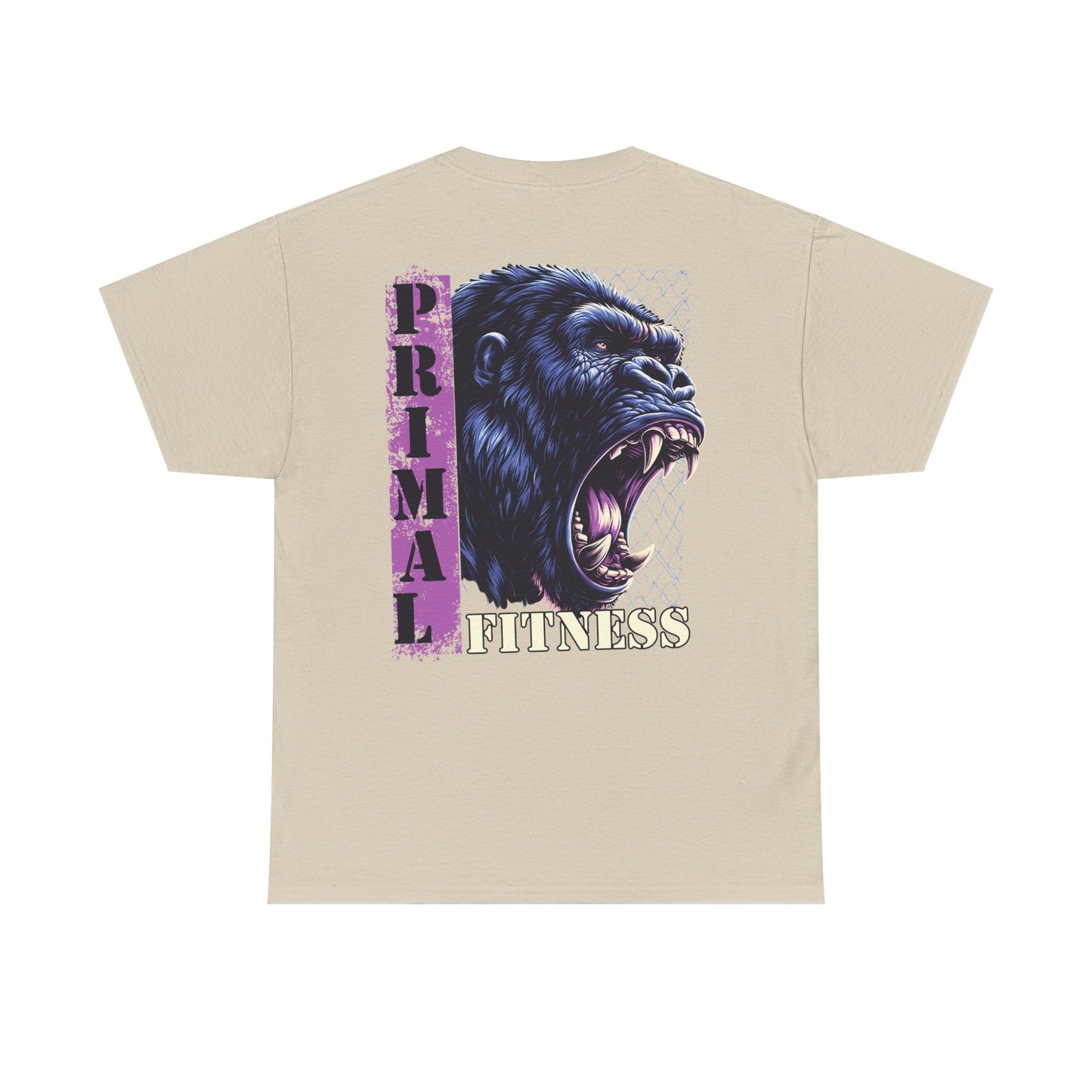 Primal Fitness Tee — Roaring Gorilla Gym T-Shirt - Fitness T-shirt - Gift for him - Gym Fit - Active Wear - Gorilla Shirt