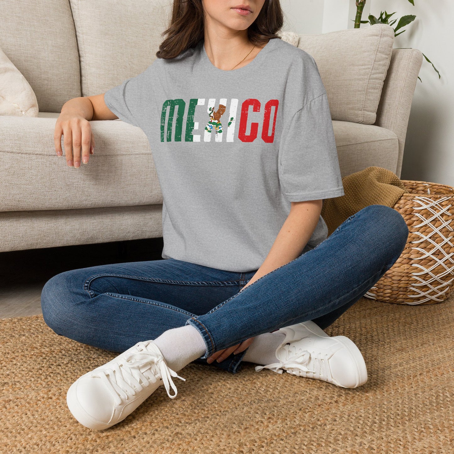 Mexico Flag Text T-Shirt — Vintage Mexican Pride Tee