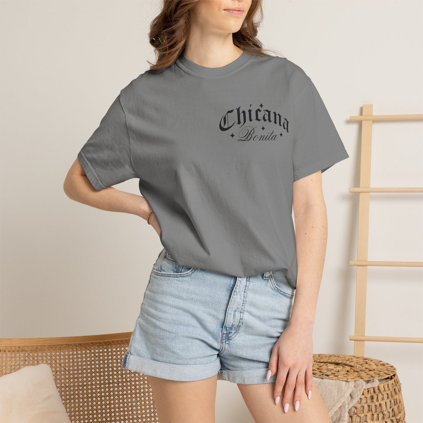 Chicana Bonita Tee — “With A Big Ass Heart” Graphic T‑Shirt