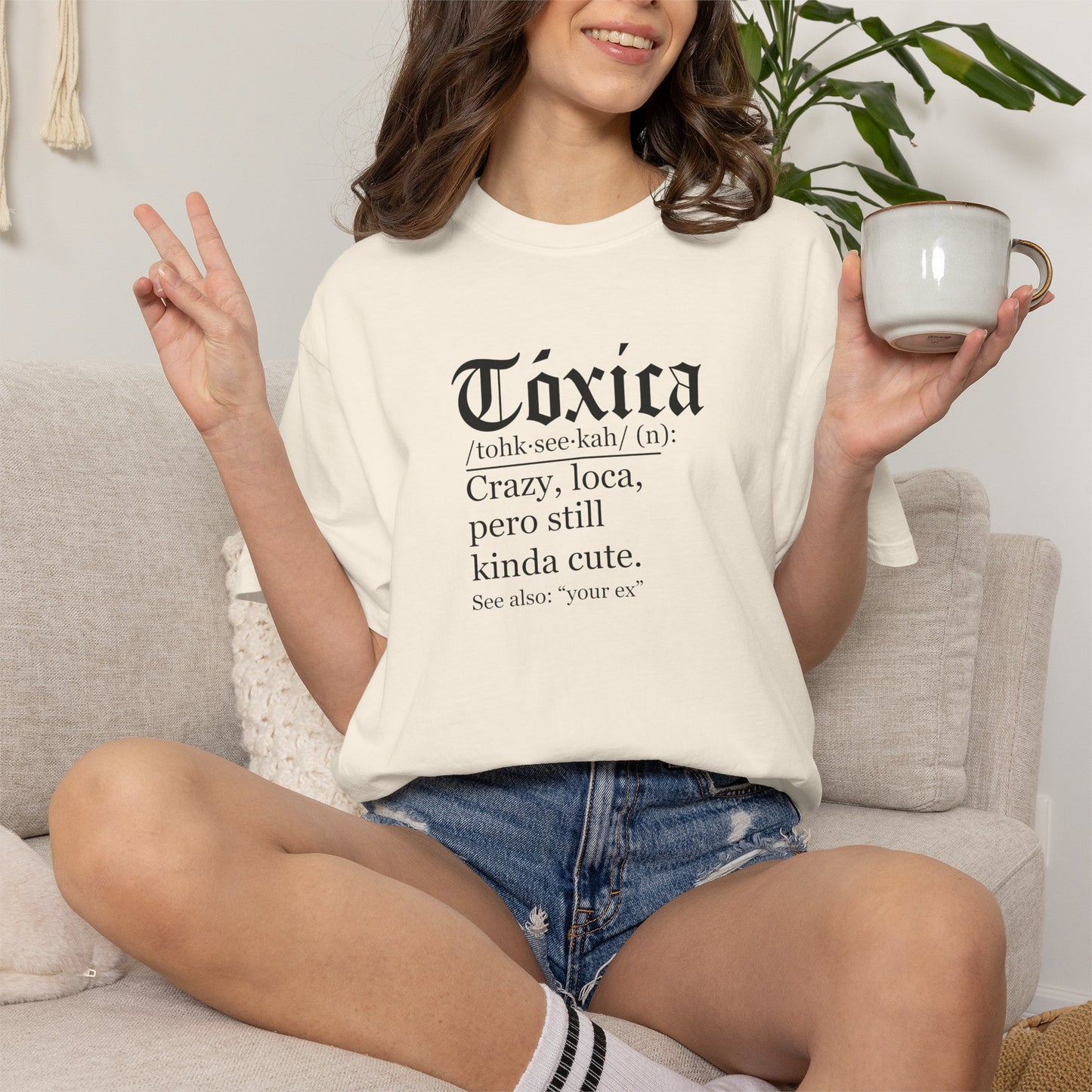 Toxica - Latino - Mexico Unisex Garment-Dyed T-shirt