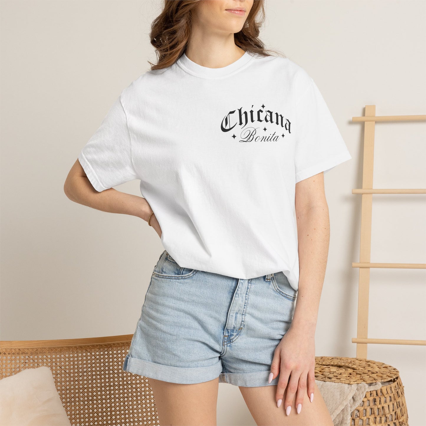 Chicana Bonita Tee — “With A Big Ass Heart” Graphic T‑Shirt