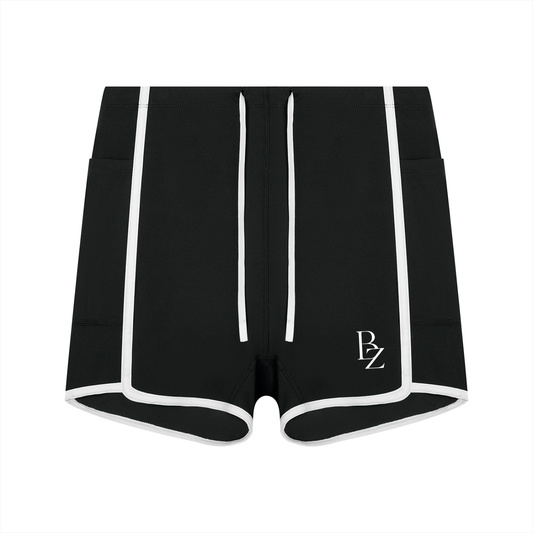 Women’s High-Waisted Color Block Yoga Shorts – Sculpting Workout Shorts