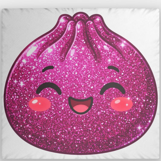 Kawaii Glitter Dumpling Pillow