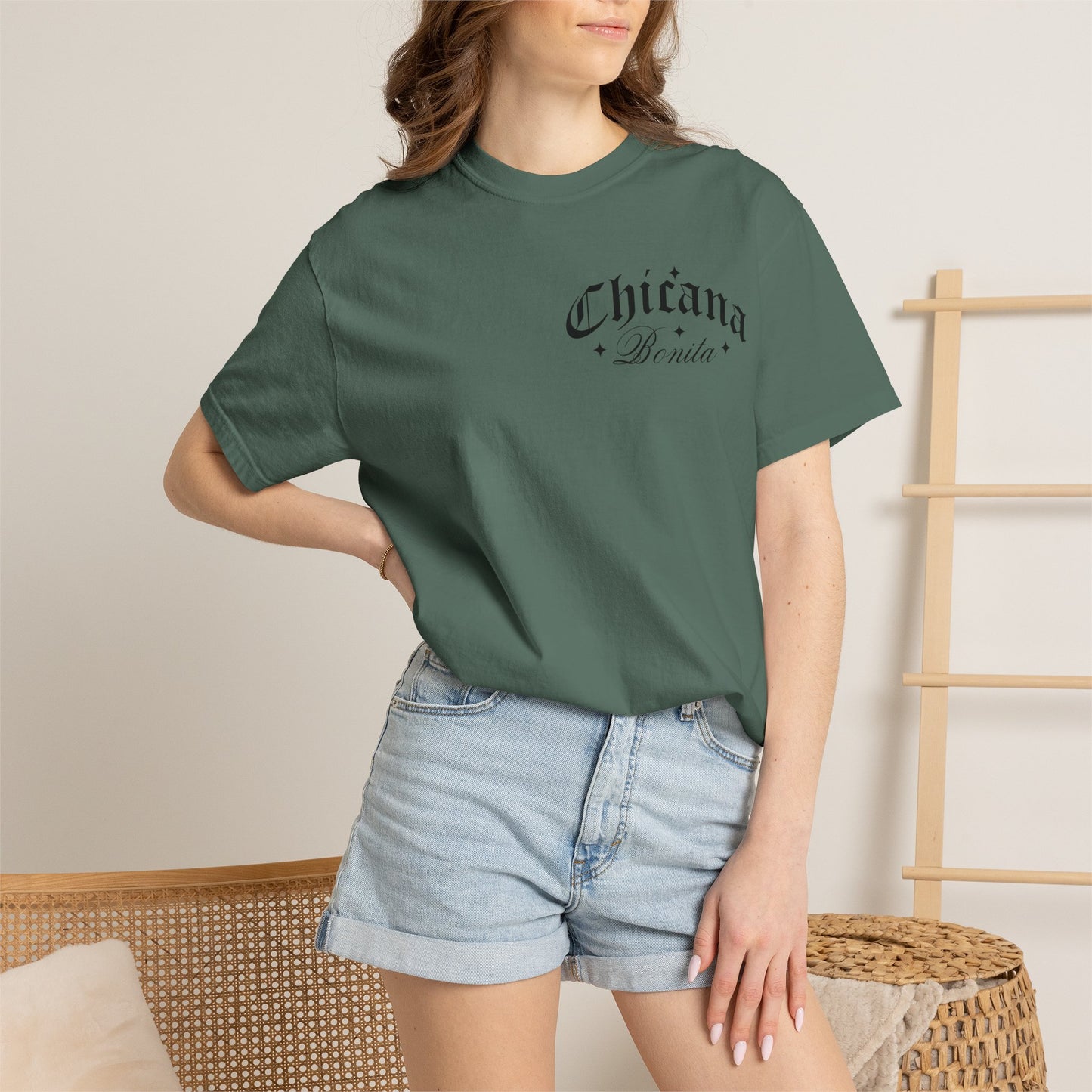 Chicana Bonita Tee — “With A Big Ass Heart” Graphic T‑Shirt