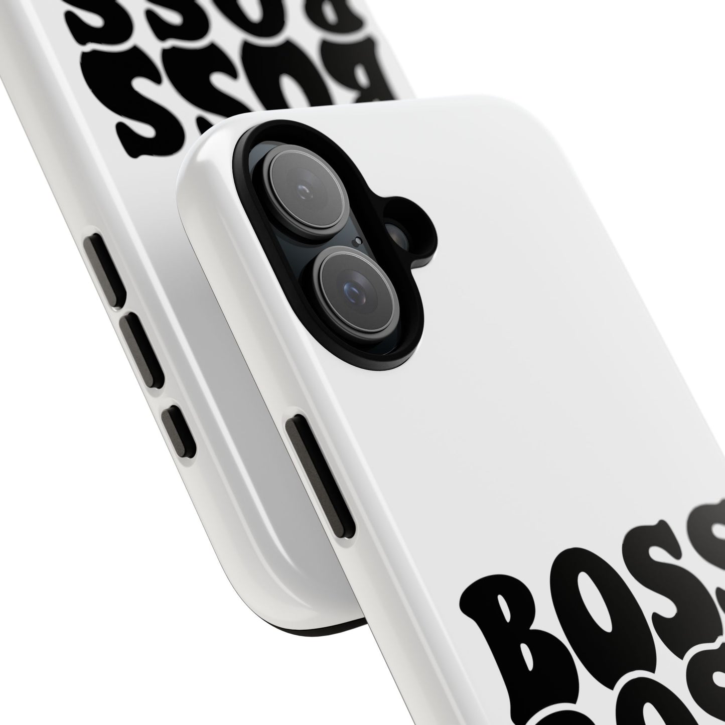 Boss Mom Phone Case — Bold Retro Script Protective Phone Cover