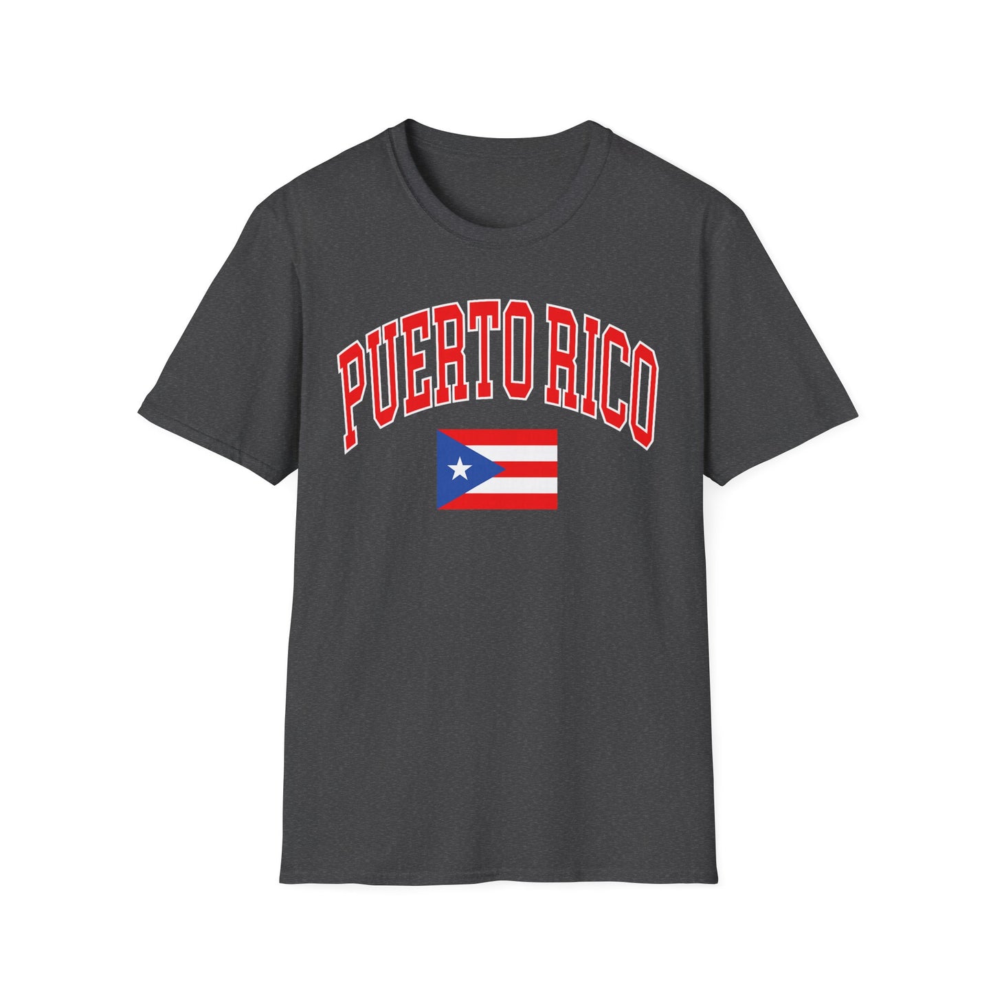 Puerto Rico Flag T-Shirt — Bold Red Arch College Tee